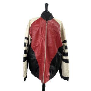 Vintage Bubble Well Leather 8 Ball Jacket